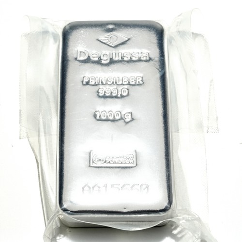 Degussa 1000g silberbarren 1kg - silberbarren,