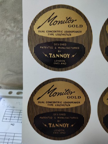 Tannoy gold magnet cover - tannoy, 15"