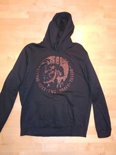 Diesel Hoodie XXL Kapuzenpullover schwarz rot only the brave Herren
