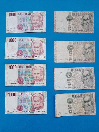 1000 lire italien - x,