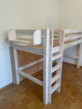 Hochbett Holz weiß Massivholz Etagenbett Maße 200 x 90 cm 