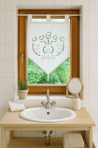 Fenstervorhang aus baumwolle - aus,