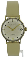 KIENZLE SELECTA vergoldete Vintage-Herrenuhr, Kal. 058b25, Handaufzug, 1950/60er