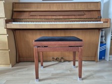 Zeittel & Wickelmann Piano Mod. 104 Nussbaum saniert mit Sitzbank