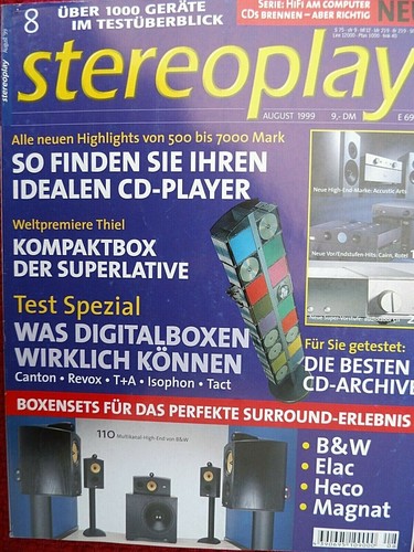 Stereoplay thiel scs - 8/99,,