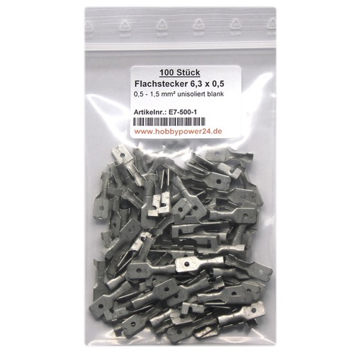 100 stk flachstecker - 100,