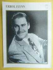 ERROL FLYNN (1945) - Portrait Star-Foto/Sammelbild-Karte/Enzyklopädie des Films