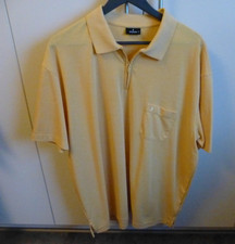 RAGMAN Poloshirt XXL Gelb mit Reissverschluss