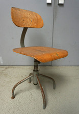 Vintage Bürostuhl Drehstuhl Stuhl Loft Industrie Werkstatt Design (F025-1448)