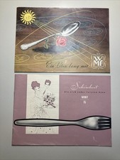1950 + 1958 2x Prospekt WMF Geislingen Stuttgart Hamburg Metallwaren