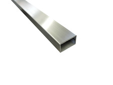 Edelstahl Rechteckrohr geschliffen K240 bis 120cm Vierkantrohr V2A Hohlprofil