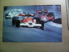 Poster GP Belgien 1977, James Hunt, Hans-Joachim Stuck. 48 cm x 30 cm.