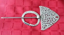 Silber Ring Nadel Fibula Berber Tunesien 48 g, 17 cm lang, 8 cm breit