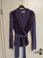 Wickeljacke Damen Mais il est ou le soleil - lila mit Ausbrennermotiv, 