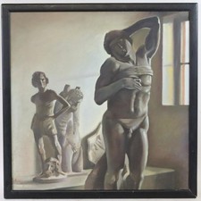 Skulpturen im Atelier des Bildhauers Ölgemälde datiert 1980/91 (BG2285)