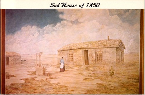 Hastings postcard sod house - hastings,