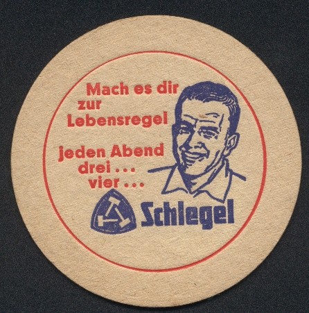 Bierdeckel schlegel bier - bierdeckel, mach