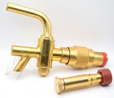Messing Zapfhahn + Entlüfter Bierzapfhahn Messing Messinghahn arretier Automatik