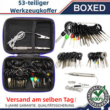 54tlg Entriegelungswerkzeug Auto KFZ Stecker Auspinwerkzeug ISO Pin Lösewerkzeug