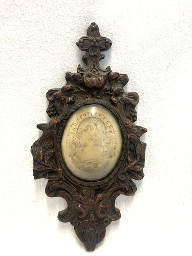 Barock medaillon speckstein - barock-medaillon,