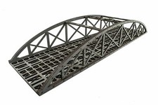 WWS Zweispurige Graue Stabbogenbrücke 560mm - Spur 00/H0 Modellbahn Modellbau