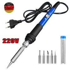 Lötkolben Set 60W Lötstation LCD Einstellbarer Temperatur Lötset Soldering Iron