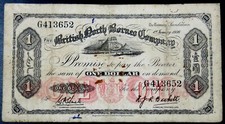British North Borneo Company 1936, One Dollar P 28