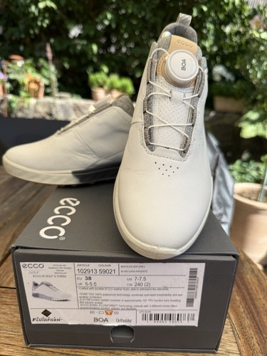 Ecco golfschuh weiß - ecco, weiß/grau