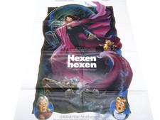 Hexen hexen Altes Vintage Kino Film Plakat Poster A1 Gefaltet