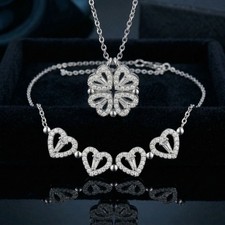 2 in 1 Damen Magnet-Kette