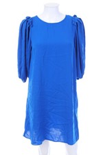 ZARA Kleid Minikleid 3/4-Ärmel M royalblau