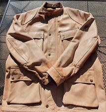 Schöne Belstaff "Panther" Lederjacke Herren L,beige,NP 1490€