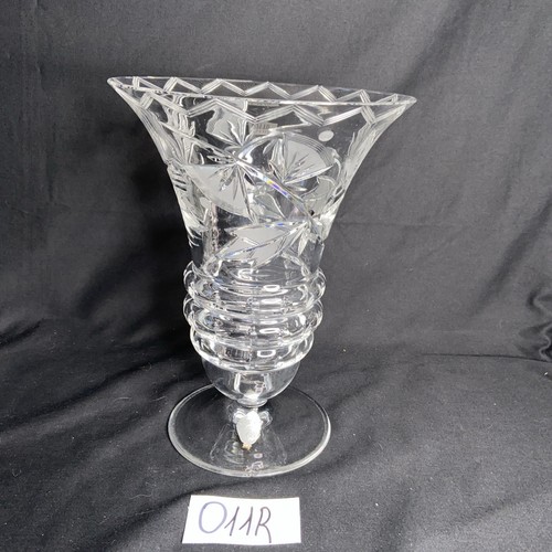 Kristallvase mundgeblasen - kristallvase, h