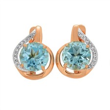 Damen Ohrringe mit Topas