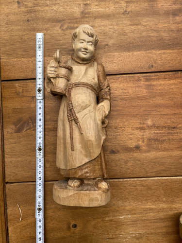Figur holz schnitzerei - figur, pater