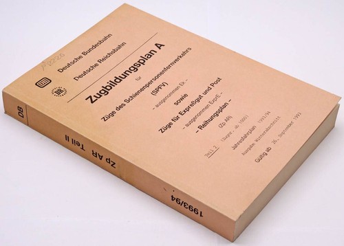 Zugbildungsplan zpar teil - a, (zpar