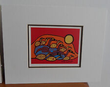 ein Kunstdruck von Norval Morrisseau "Flock of Loons"