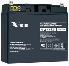 VISION CP12170 12V 17Ah AGM Blei Akku Batterie VDS kom. 18Ah 19Ah 20Ah 22Ah 23Ah