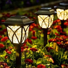6x Solarleuchte Gartenlampe Außen LED Solarlampen Terrasse Solar Gartenleuchte