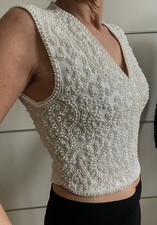 Perlentop Perlenweste 36