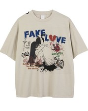 YUSHUO T-Shirt Streetwear Hip Hop Graffiti Japanischer Grafikdruck T-Shirts...