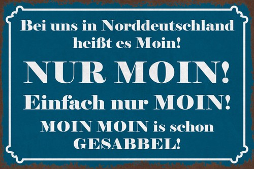 Blechschild 18x12