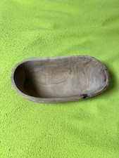 Schale Schüssel Obstschale Früchteschale Olivenholz Holz Naturform 27x14cm
