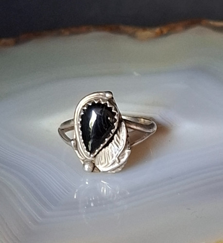 Ring silber 925 black onyx - ring,