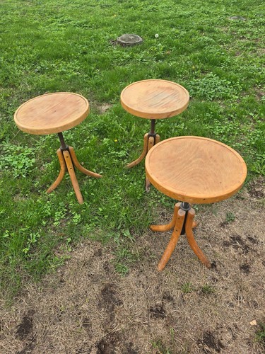 Vintage werkstatthocker - 3x,