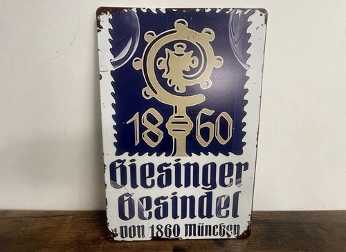 Blechschild 1860 giesinger - blechschild,