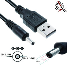 Ladekabel Stromkabel USB zu DC Kabel Maximal 20V Hohl Stecker 3.5x1.35mm 60cm