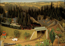 Modell-Eisenbahn Postkarte Railway Postcard Zug Züge Bahn Schmalspur im Gebirge