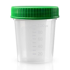 10 - 500 Stück Urinbecher Urinprobenbecher Probenbecher mit Schraubdeckel 125ml