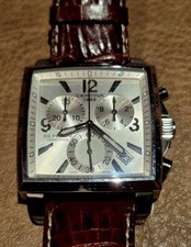 Certina DS Podium Square Chronograph -OVP!-Swiss Made Quartz- SILBER-BRAUN
